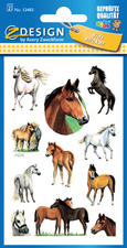 AVERY Zweckform Sticker ZDesign KIDS "Cheval", scintillant