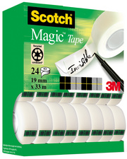 3M Scotch Ruban adhésif Magic 810, pack promo, 19 mm x 33 mm