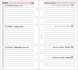 bind Recharge 2027 pour agenda A6 modèle 10603