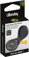Wonday Boussole de poche, diamètre: 45 mm, avec couvercle