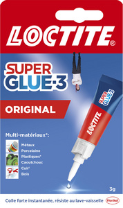 Loctite Colle liquide extra-forte Super Glue 3 - 3 tubes 1g