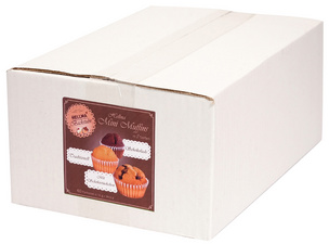 HELLMA Assortiment de mini Muffins, carton de 60