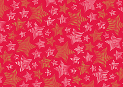 SUSY CARD Papier cadeau de Noël "étoiles"