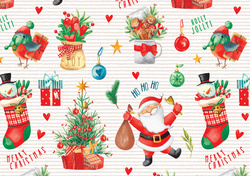 SUSY CARD Papier cadeau de Noël "père Noël"