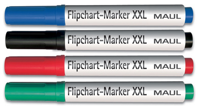 MAUL Marqueur pour chevalet XXL, assorti, set de 4 pièces