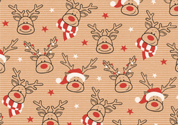 SUSY CARD Papier cadeau de Noël "Elan Xmas"
