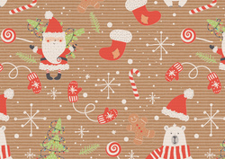 SUSY CARD Papier cadeau de Noël "Crazy Christmas"