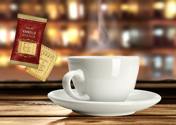 HELLMA Biscuit élégant à la vanille, emballage unitaire
