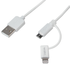 LogiLink Câble de synchronisation & de charge, 1,0 m