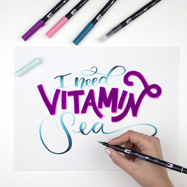 Tombow Kit de calligraphie "advanced", kit de 10
