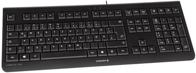 CHERRY Clavier AZERTY KC-1000 USB, avec fil, noir