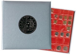 250 Poches Album Pièces De Monnaie, Classeur Numismatique En Cuir
