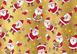 SUSY CARD Papier cadeau de Noël "pères Noël"