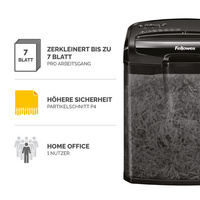 Fellowes Destructeur de documents Powershred M-7M, noir