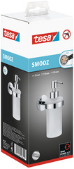 tesa Distributeur de savon SMOOZ, 200 ml, verre satiné