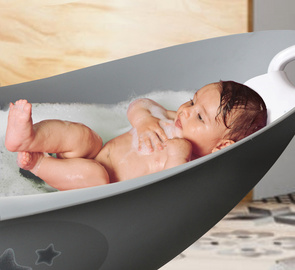 keeeper kids Baignoire pour bébé "natalia stars", blanc