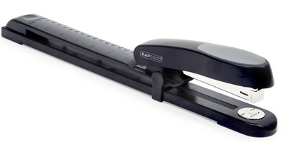 RAPESCO Agrafeuse long bras Manta Ray, noir