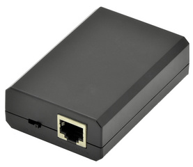 DIGITUS Répartiteur PoE+ Gigabit, RJ45 - RJ45, 24W, noir