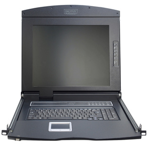 DIGITUS Console 19", switch KVM 8 ports, écran TFT 43,18 cm