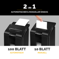 Fellowes Destructeur de documents AutoMax 100M, particules