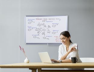 Bi-Office Tableau blanc "New Generation", 1.200 x 900 mm