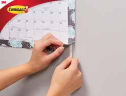 3M Command Languette autocollante pour posters, S, blanc