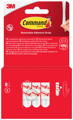 3M Command Paquet de recharge languettes adhésives, blanc