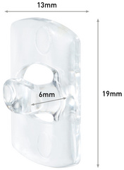 3M Command Clip décoratif, plastique, taille XS, transparent