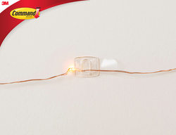 3M Command Clip décoratif, plastique, taille XS, transparent