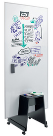 sigel Support mobile Stand Meet up, avec roulettes, noir