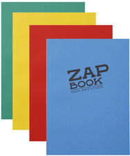 1/2 Zap Book encollé A6 80g recyclé 160 pages