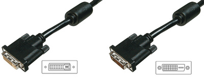DIGITUS Rallonge DVI, 5,0 m, noir
