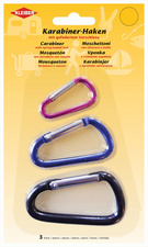 KLEIBER Mousqueton, set de 3, couleurs assorties