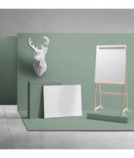 ARCHYI. Tableau blanc mural, émaillé, 1.200 x 900 mm