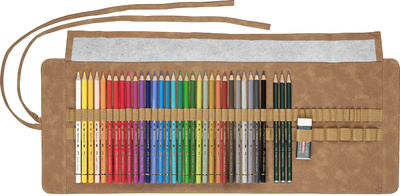 Faber-Castell 110024 - Crayon de couleur pour artistes, 24 Polychromos étui  métal