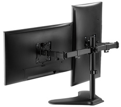 DIGITUS Support double écran universel, noir