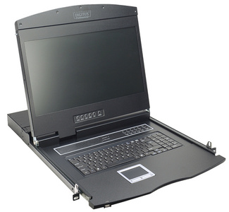 DIGITUS Console modulaire 19", 8 ports Cat.5  clavier-vidéo-