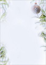 sigel Papier à motif de Noël "Christmas with apples, A4
