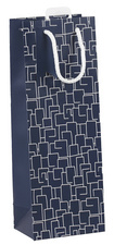Clairefontaine Sac cadeau pour bouteille "Men in blue"