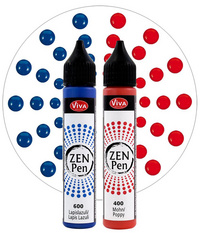 ViVA DECOR Stylo à perle Zen Pen "Yin & Yang", set de 2