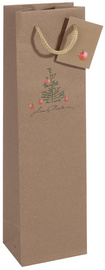 sigel Sac de Noël pour bouteille "Christmas with apples"
