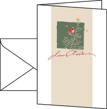 sigel Carte de Noël "Christmas with apples", A6, pour
