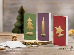 sigel Set de cartes de Noël "Cut-out style", A6, pour