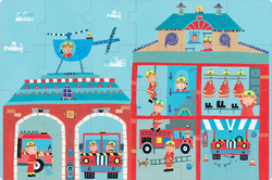 APLI kids Puzzle "Caserne de pompiers", 24 pièces
