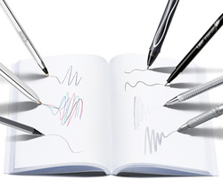 BIC Kit d'écriture "SILVER" avec carnet de notes, 8 pièces