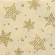 PAPSTAR Serviette à motif de Noël "Christmas Shine", crème