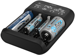ANSMANN Chargeur "Lithium 4", pour les piles NiMH & Li-ion