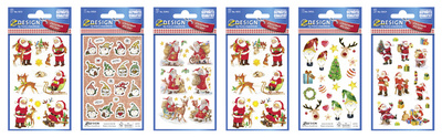 AVERY Zweckform ZDesign Sticker de Noël "Père-Noël"