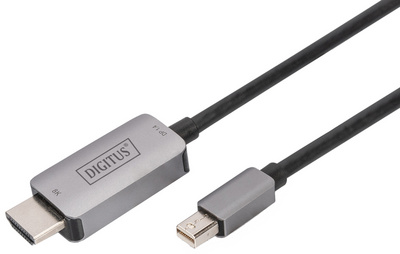 DIGITUS Câble adaptateur Mini DisplayPort 8K, mini DP-HDMI-A