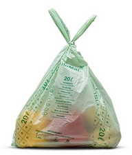 bioMAT Sac compostable, 10 litres, vert